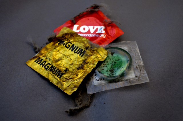 Condoms are shown as not being utilized by some whos sex lives do not practice safe sex on purpose and choose to go Bareback. Amanda Peterson