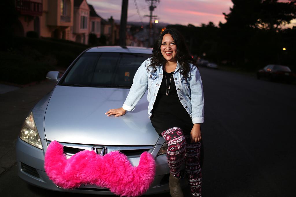 Student by day, Erika Maldonado moonlights as a Lyft driver in the City by the Bay. Photo by John Ornelas / Xpress
