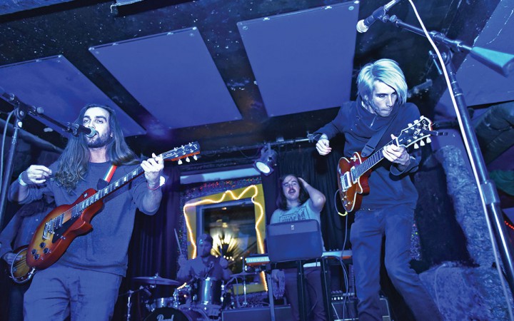 Brayden Deskins, right, and Tyler Boyd, singers of the band