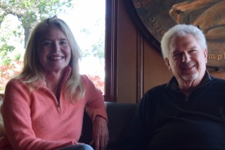 Dr. Philip Wolfson and therapist, Julane Andries pose for a portrait inside of their Marin County home that doubles as their place of business. (Eric Chan / Xpress)