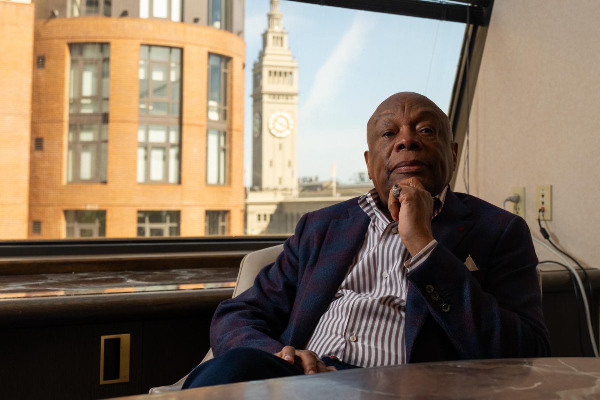 Former San Francisco mayor Willie Brown poses for a portrait in his penthouse office near the ferry building. Mayor Brown, the first Black mayor of San Francisco had a decorated political career and still works to help other democrats win elections.