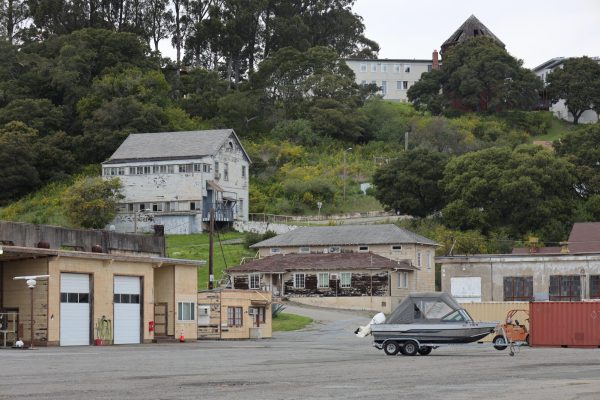 The Romberg Tiburon Campus, formerly a U.S. Naval Base and a naval net depot during World War II. Now SF State's Estuary and Ocean Science Center, The Smithsonian Institute and NOAA all currently occupy the campus. (Olivia Mendez / Xpress Magazine) 