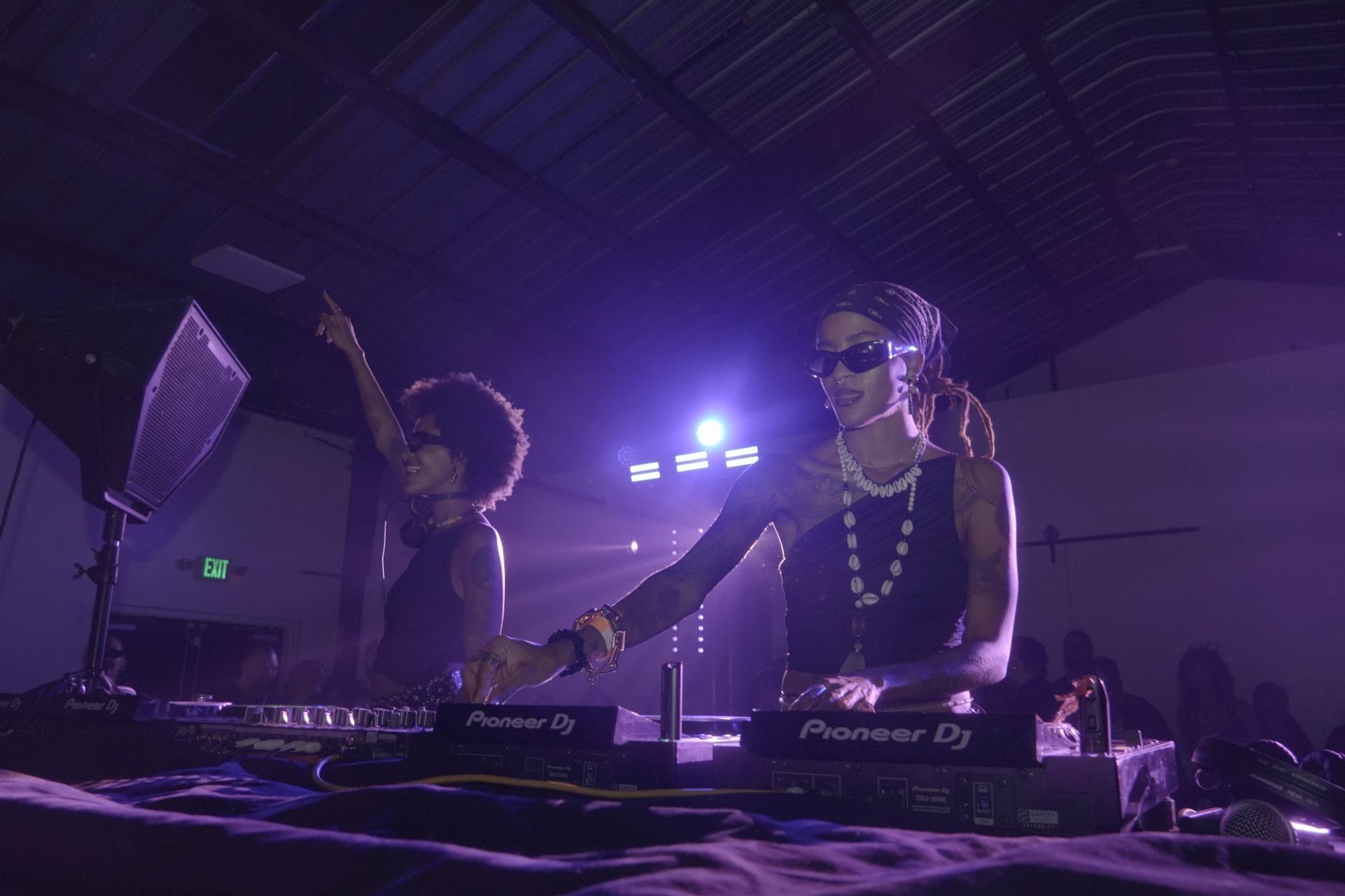 DJ duo, Coco and Breezy, perform for Silk Sessions at The Midway. (Gabriel Reyes / Xpress Magazine)