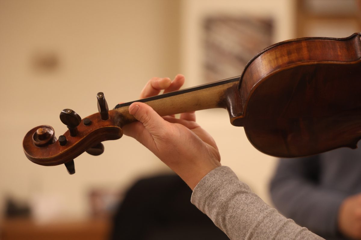 Todorov is one of four music professors left in the School of Music and conducts solo lessons with his students. (Braelyn Furse / Xpress Magazine)